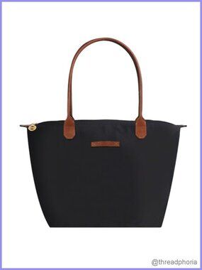 Waterproof Nylon Tote Bag Lightweight Zipper Shoulder Handbag
